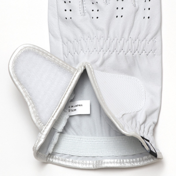  ゴルフグローブ 英国ピタード社製 羊革 レディース 右利き用(左手用) 日本製 全天候対応 本革手袋 ライトグレー グレー グレイ 灰色 おしゃれ 高級 女性 プレゼント ギフト クリスマス KURODA(クロダ) ペレック(PELLEK)