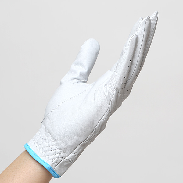  ゴルフグローブ 英国ピタード社製 羊革 レディース 右利き用(左手用) 日本製 全天候対応 本革手袋 ブルー ネイビー 青色 おしゃれ 高級 女性 プレゼント ギフト クリスマス KURODA(クロダ) ペレック(PELLEK)