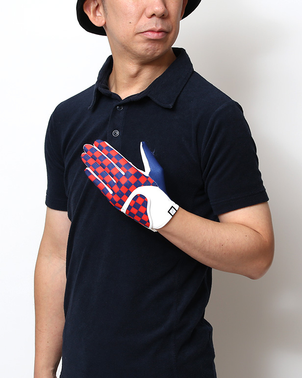 ゴルフ 手袋 メンズ ブランド 右利き用 左手 洗濯可 総柄 ゴルフグローブ 男性用 ストレッチ フィット感 速乾性 ブルー ネイビー 青色 スポーツ オシャレ プレゼント 父の日 グローブ ゴルフ ブランド サイズ 23/24/25 ペレック(PELLEK)