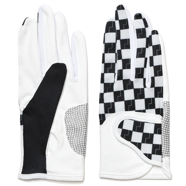  ゴルフ 手袋 レディース ブランド 両手 洗濯可 総柄 ゴルフグローブ 女性用 ストレッチ フィット感 速乾性 ブラック 黒 黒色 スポーツ オシャレ プレゼント グローブ ゴルフ ブランド サイズ 19/21 ペレック(PELLEK)