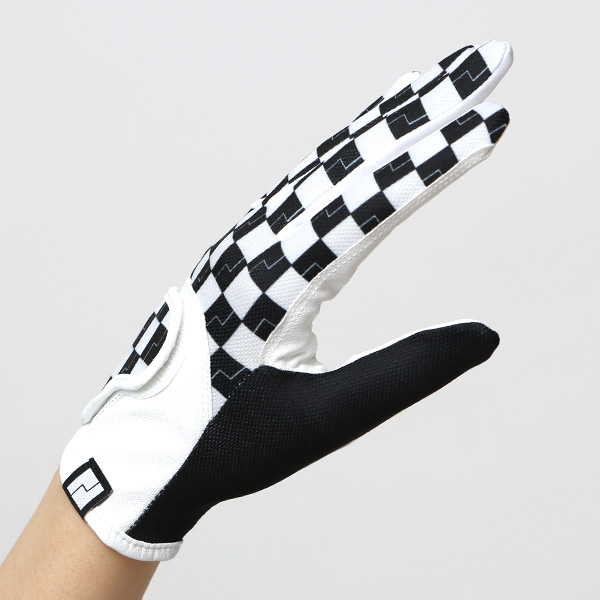  ゴルフ 手袋 レディース ブランド 両手 洗濯可 総柄 ゴルフグローブ 女性用 ストレッチ フィット感 速乾性 ブラック 黒 黒色 スポーツ オシャレ プレゼント グローブ ゴルフ ブランド サイズ 19/21 ペレック(PELLEK)