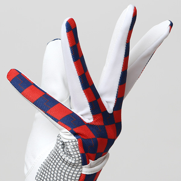 ゴルフ 手袋 レディース ブランド 両手 洗濯可 総柄 ゴルフグローブ 女性用 ストレッチ フィット感 速乾性 ブルー ネイビー 青色 スポーツ オシャレ プレゼント グローブ ゴルフ ブランド サイズ 19/21 ペレック(PELLEK)