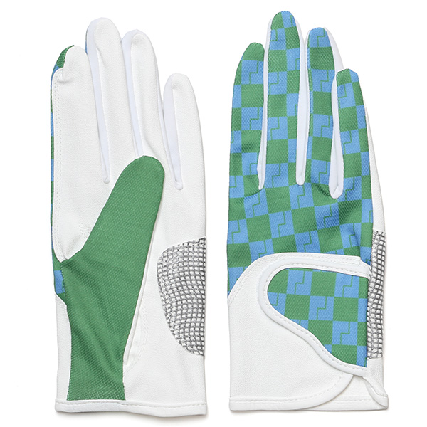 ゴルフ 手袋 レディース ブランド 両手 洗濯可 総柄 ゴルフグローブ 女性用 ストレッチ フィット感 速乾性 グリーン 緑色 スポーツ オシャレ プレゼント グローブ ゴルフ ブランド サイズ 19/21 ペレック(PELLEK)