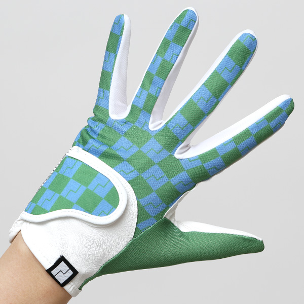  ゴルフ 手袋 レディース ブランド 両手 洗濯可 総柄 ゴルフグローブ 女性用 ストレッチ フィット感 速乾性 グリーン 緑色 スポーツ オシャレ プレゼント グローブ ゴルフ ブランド サイズ 19/21 ペレック(PELLEK)