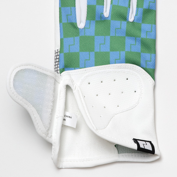  ゴルフ 手袋 レディース ブランド 両手 洗濯可 総柄 ゴルフグローブ 女性用 ストレッチ フィット感 速乾性 グリーン 緑色 スポーツ オシャレ プレゼント グローブ ゴルフ ブランド サイズ 19/21 ペレック(PELLEK)