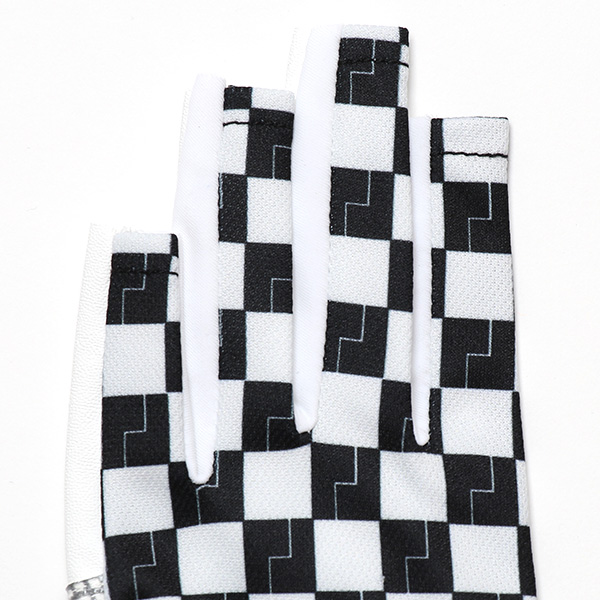  ゴルフ 手袋 レディース ブランド 両手 洗濯可 総柄 指無し フィンガーレス ゴルフグローブ ブラック 黒 黒色 女性用 ストレッチ フィット感 速乾性 スポーツ オシャレ プレゼント 日本ブランド サイズ 19/21 ペレック(PELLEK)