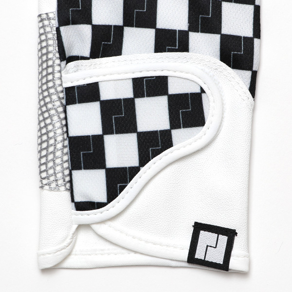  ゴルフ 手袋 レディース ブランド 両手 洗濯可 総柄 指無し フィンガーレス ゴルフグローブ ブラック 黒 黒色 女性用 ストレッチ フィット感 速乾性 スポーツ オシャレ プレゼント 日本ブランド サイズ 19/21 ペレック(PELLEK)