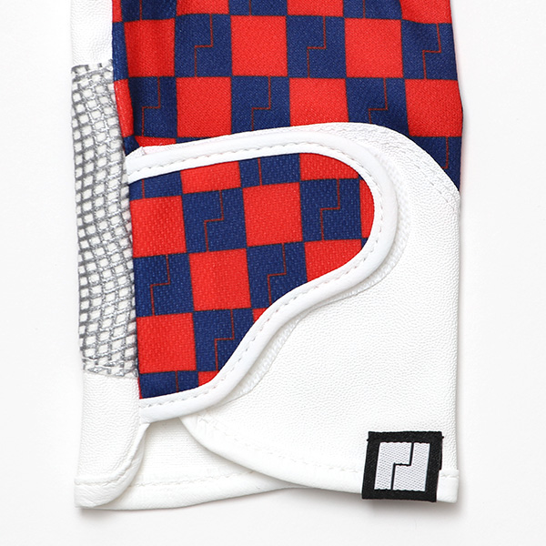  ゴルフ 手袋 レディース ブランド 両手 洗濯可 総柄 指無し フィンガーレス ゴルフグローブ ブルー ネイビー 青色 女性用 ストレッチ フィット感 速乾性 スポーツ オシャレ プレゼント 日本ブランド サイズ 19/21 ペレック(PELLEK)