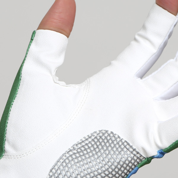 ゴルフ 手袋 レディース ブランド 両手 洗濯可 総柄 指無し フィンガーレス ゴルフグローブ グリーン 緑色 女性用 ストレッチ フィット感 速乾性 スポーツ オシャレ プレゼント 日本ブランド サイズ 19/21 ペレック(PELLEK)