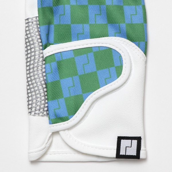 ゴルフ 手袋 レディース ブランド 両手 洗濯可 総柄 指無し フィンガーレス ゴルフグローブ グリーン 緑色 女性用 ストレッチ フィット感 速乾性 スポーツ オシャレ プレゼント 日本ブランド サイズ 19/21 ペレック(PELLEK)