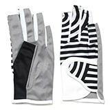 クロダ(KURODA) ペレック(PELLEK) レディース ゴルフグローブ シンセティックストレッチシリーズ 両手用 指先カット ブラック