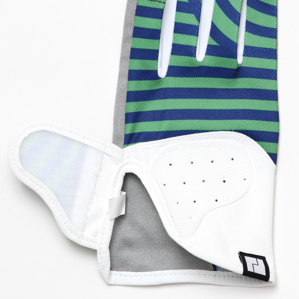  ゴルフ 手袋 レディース ブランド 両手 洗濯可 総柄 指無し フィンガーレス ゴルフグローブ ブルー ネイビー 青色 女性用 ストレッチ フィット感 速乾性 スポーツ オシャレ プレゼント 日本ブランド サイズ 19/21 ペレック(PELLEK)