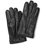 KURODA(クロダ) ディアスキン(鹿革) カシミヤ100％裏地 三本山 メンズ 本革手袋 ブラック