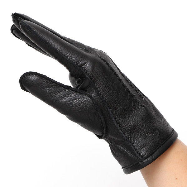  KURODA(クロダ) 鹿革 日本製 メンズ 革手袋 カシミヤ100％裏地 防寒 ブラック 黒 黒色 30代 40代 50代 60代 男性 プレゼント 暖かい 高級 ブランド ギフト 化粧箱付き