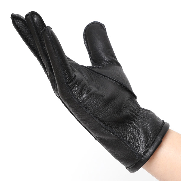  KURODA(クロダ) 鹿革 日本製 メンズ 革手袋 カシミヤ100％裏地 防寒 ブラック 黒 黒色 30代 40代 50代 60代 男性 プレゼント 暖かい 高級 ブランド ギフト 化粧箱付き