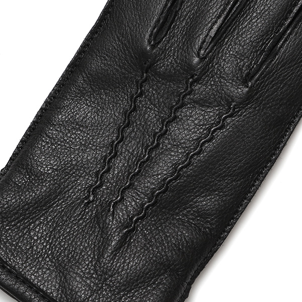  KURODA(クロダ) 鹿革 日本製 メンズ 革手袋 カシミヤ100％裏地 防寒 ブラック 黒 黒色 30代 40代 50代 60代 男性 プレゼント 暖かい 高級 ブランド ギフト 化粧箱付き