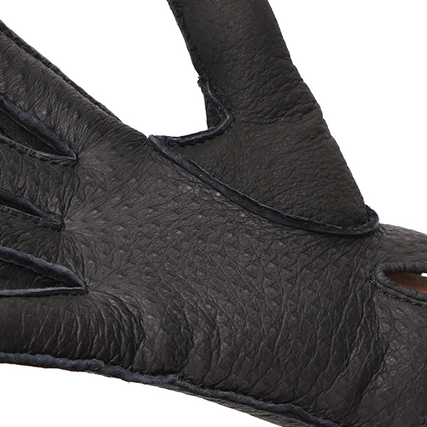  KURODA(クロダ) ペッカリー革 日本製 メンズ 革手袋 カシミヤ100％裏地 防寒 ブラック 黒 黒色 30代 40代 50代 60代 男性 プレゼント 暖かい 高級 ブランド ギフト 化粧箱付き