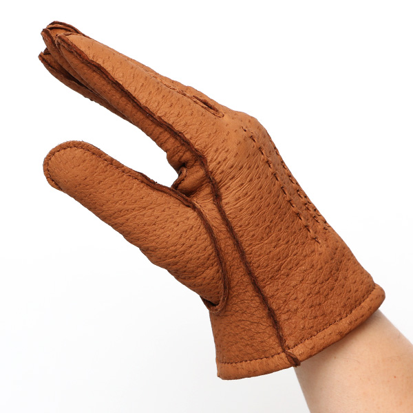  KURODA(クロダ) ペッカリー革 日本製 メンズ 革手袋 カシミヤ100％裏地 防寒 キャメル ブラウン 茶 茶色 30代 40代 50代 60代 男性 プレゼント 暖かい 高級 ブランド ギフト 化粧箱付き