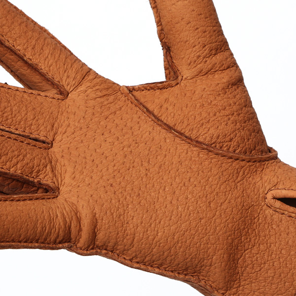  KURODA(クロダ) ペッカリー革 日本製 メンズ 革手袋 カシミヤ100％裏地 防寒 キャメル ブラウン 茶 茶色 30代 40代 50代 60代 男性 プレゼント 暖かい 高級 ブランド ギフト 化粧箱付き