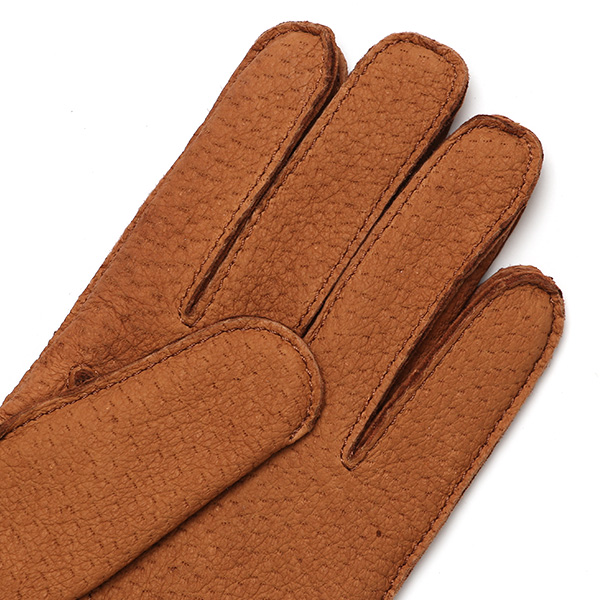  KURODA(クロダ) ペッカリー革 日本製 メンズ 革手袋 カシミヤ100％裏地 防寒 キャメル ブラウン 茶 茶色 30代 40代 50代 60代 男性 プレゼント 暖かい 高級 ブランド ギフト 化粧箱付き