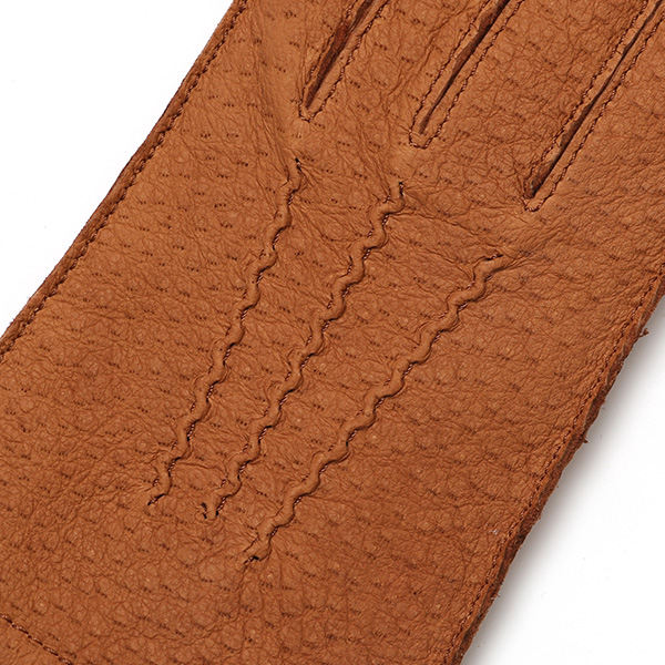  KURODA(クロダ) ペッカリー革 日本製 メンズ 革手袋 カシミヤ100％裏地 防寒 キャメル ブラウン 茶 茶色 30代 40代 50代 60代 男性 プレゼント 暖かい 高級 ブランド ギフト 化粧箱付き