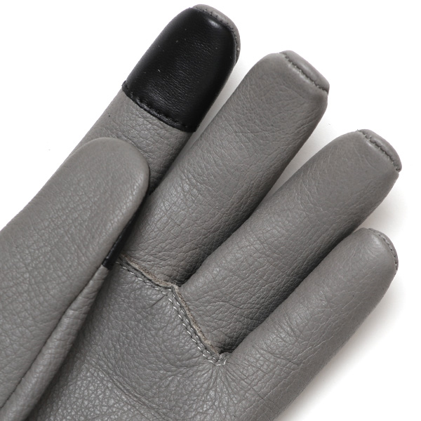  鹿革 日本製 バイクグローブ メンズ 自転車 ベルト付き 手袋 スマホ操作可能 グレー グレイ 灰色 高級 ブランド 経年変化 味わい レザー スーツ 自転車通勤 ビジネス おしゃれ KURODA(クロダ) ペレック(PELLEK)