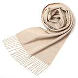 NORTH PEACE FARM(ノースピースファーム) カシミヤ100％ マフラー(160×30cm) ベージュ