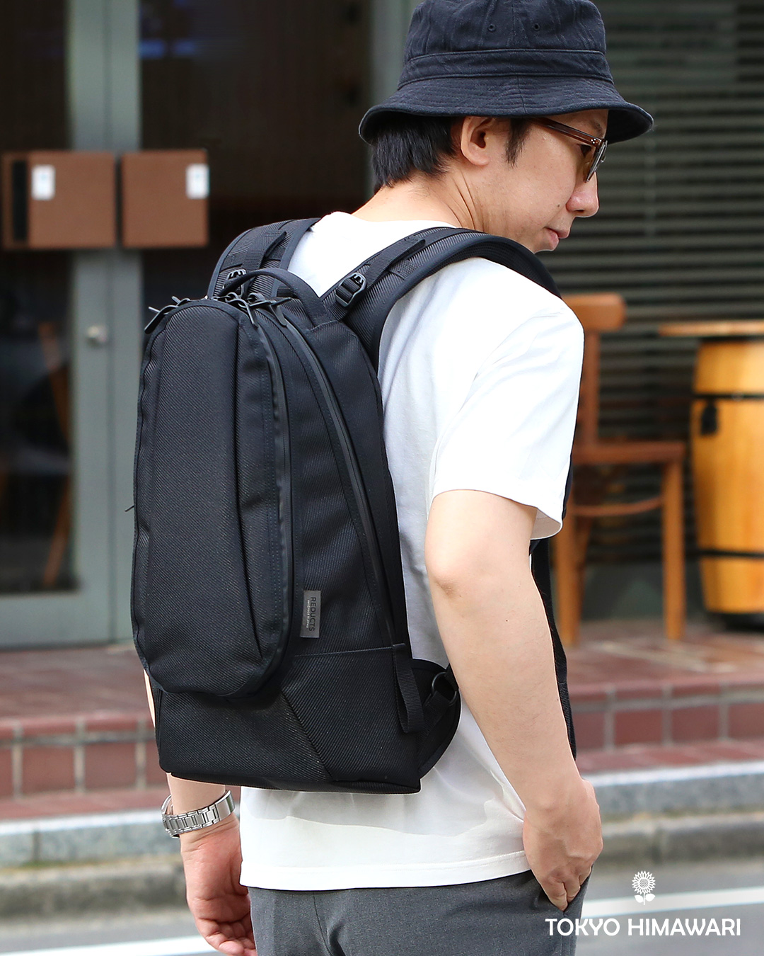 REDUCTS(リダッツ) CYCLER MEDIUM リュック バックパック 日本製 バッグ ブランド メンズ ブラック 黒 黒色 カジュアル 自転車 ヘルメット収納可能 ビジネスリュック PC タブレット A4 男性 高級 高品質 リュックサック