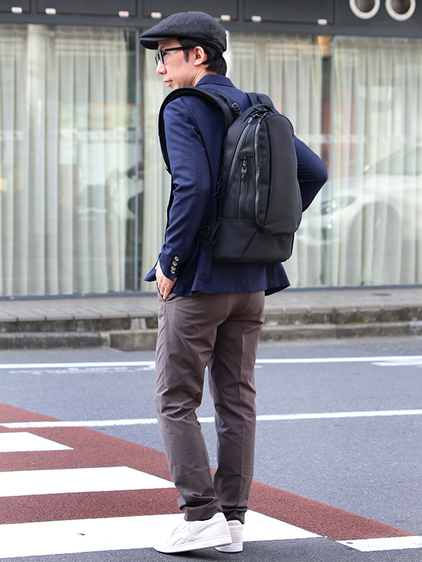 REDUCTS(リダッツ) CYCLER MEDIUM ブラック モデル 着用 コーディネート 画像