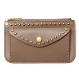 THE WONDER LUST(ワンダーラスト) STUDS UTILITY POUCH ベージュ