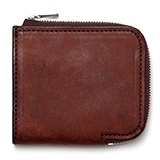 THE WONDER LUST(ワンダーラスト) L-ZIP MINI WALLET ダークブラウン