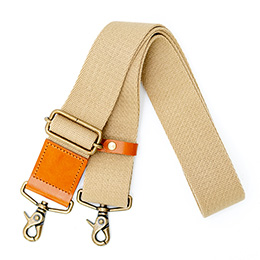 WONDER BAGGAGE(ワンダーバゲージ) ショルダーテープ acrylic ベージュ/キャメル