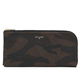 GNUOYP(ニュピ) Ｌ ジップ ロング ウォレット 長財布 サフィアーノミリタリー